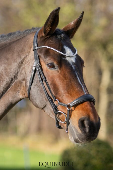 Equibridle Siro anatomisch hoofdstel - zwart soft