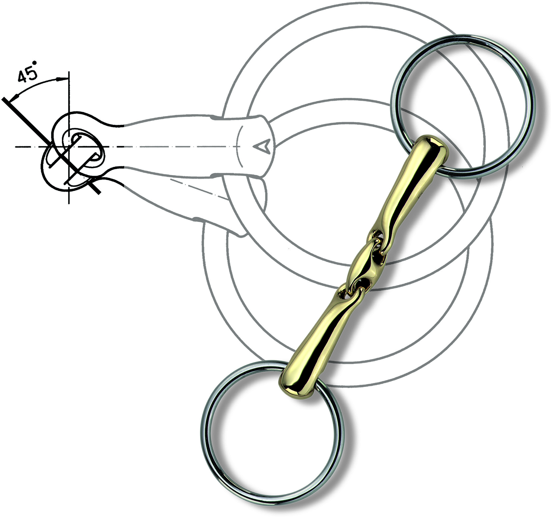Sprenger KK Ultra dubbelgebroken onderleg watertrens 12mm - Afbeelding 2