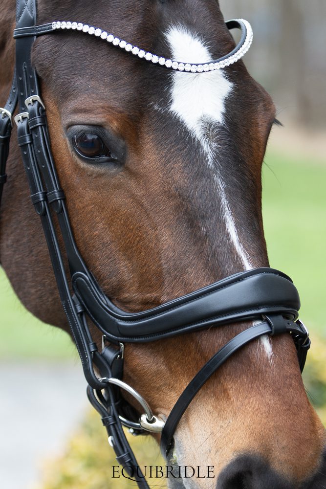 Equibridle anatomisch hoofdstel Kingston - zwart soft - Afbeelding 2