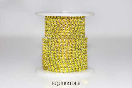 Strassketting 3mm Geel (citrine)