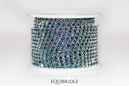 Strassketting 3mm Metallic Blue