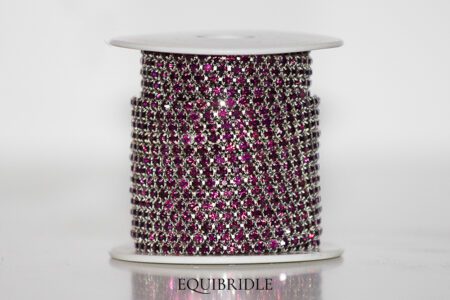 Strassketting 3mm Paars (amethyst)