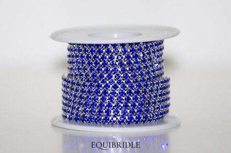 Strassketting 3mm Donkerblauw (sapphire)