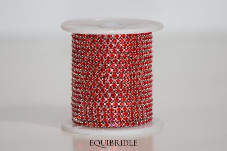 Strassketting 3mm Rood (light siam)