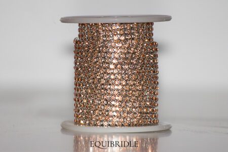 Strassketting 3mm Rosé Goud (light peach)