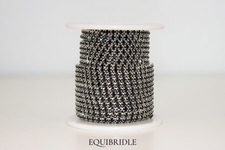 Strassketting 3mm Zwart (jet)