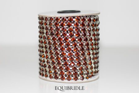 Strassketting 6mm Smoked Topaz (Donkerbruin)