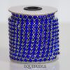 Strassketting 6mm Donkerblauw (sapphire)