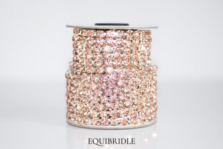 Strassketting 6mm Rosé Goud (light peach)