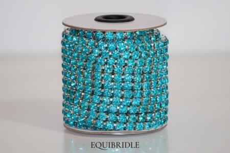 Strassketting 6mm Turquoise (aquamarine)