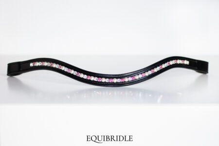 Frontriem 6mm Wave ingelegd Three Colored