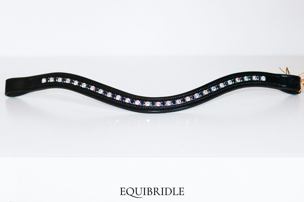 Frontriem 6mm Wave ingelegd Two Colored