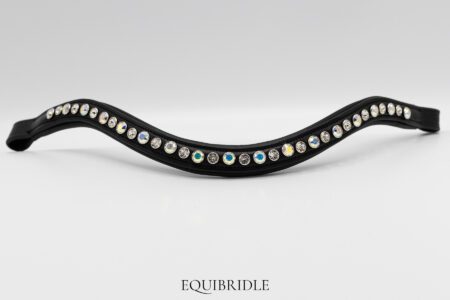 Frontriem XL/L Deluxe Wave High End Crystals - Two colored