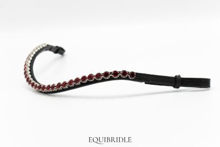 Frontriem 8mm Wave Preciosa - Bordeaux