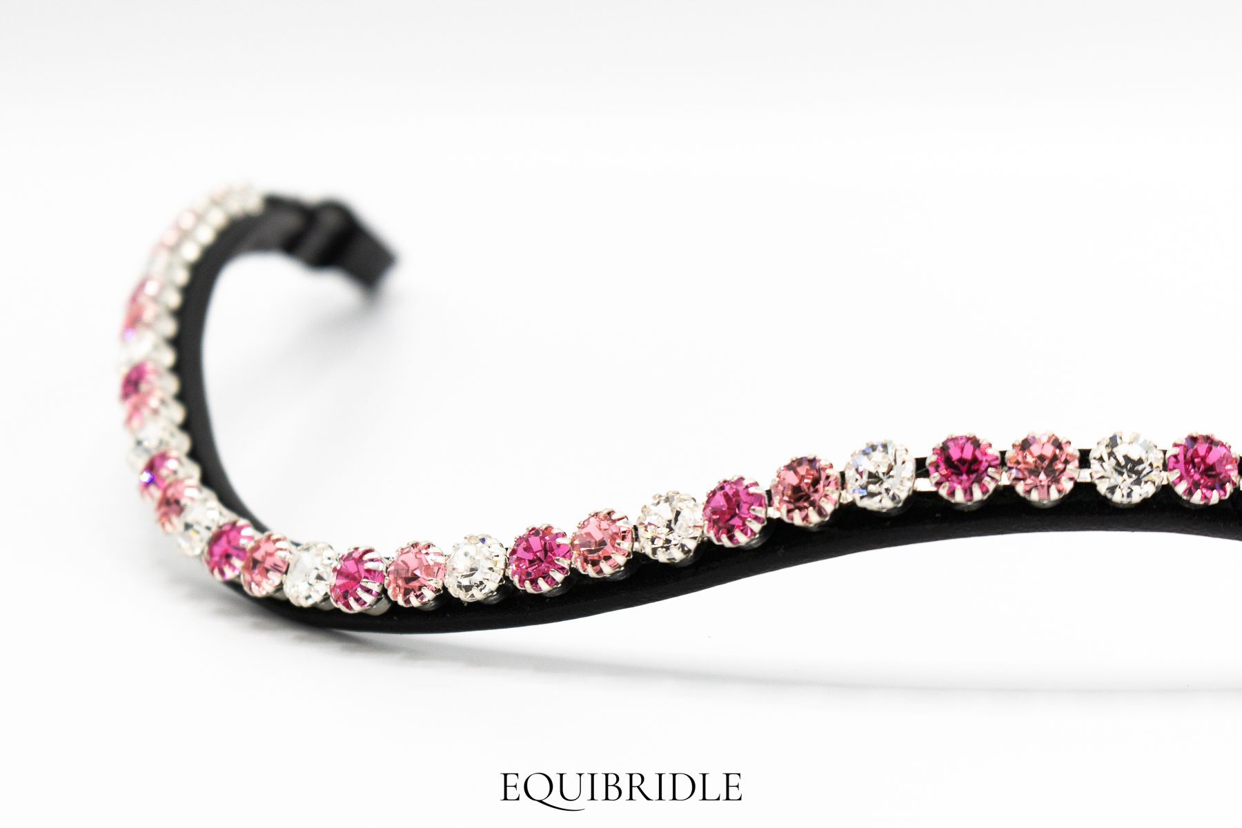 Frontriem 8mm Wave Preciosa - Roze, Lichtroze, Crystal - Afbeelding 3