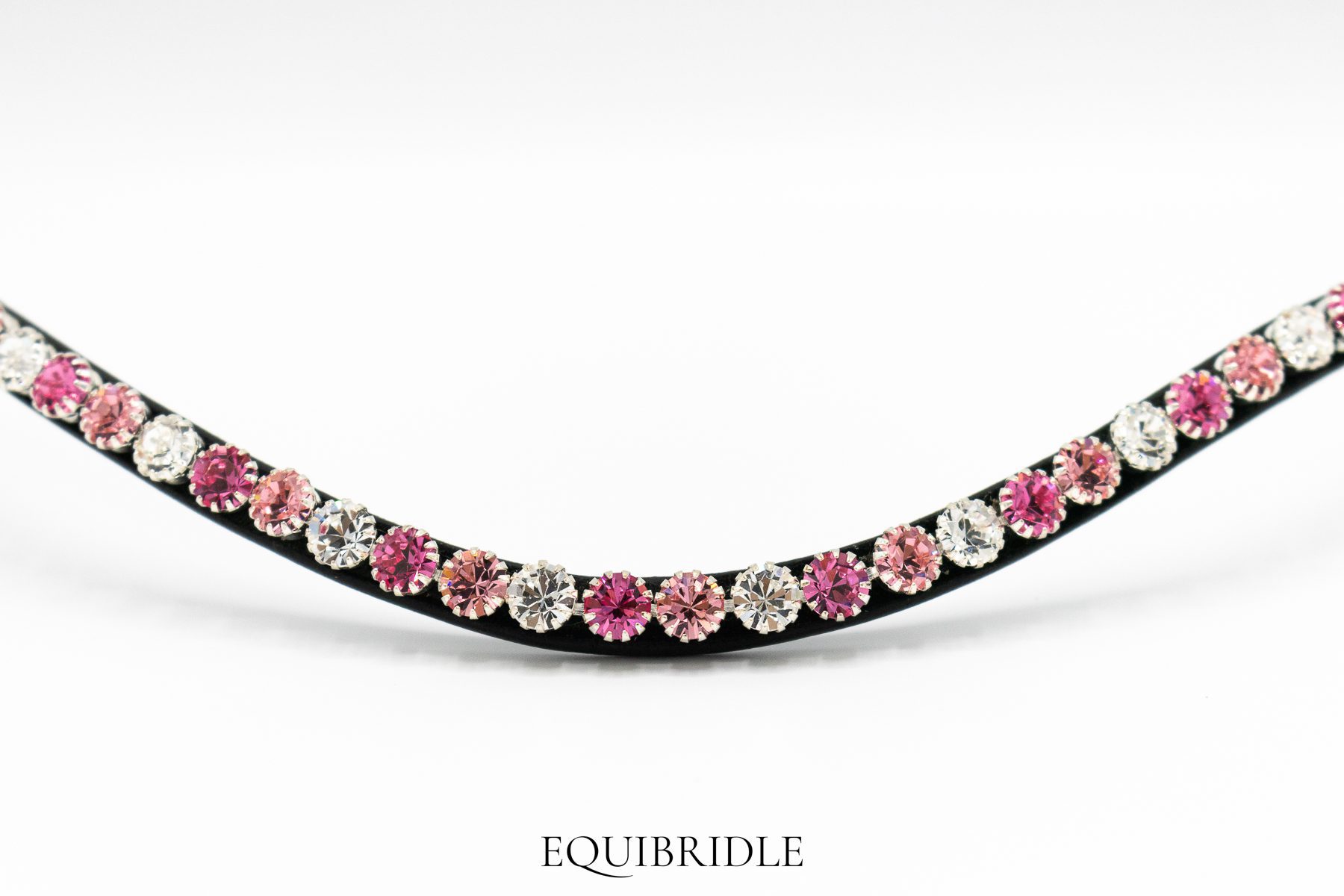 Frontriem 8mm Wave Preciosa - Roze, Lichtroze, Crystal - Afbeelding 2