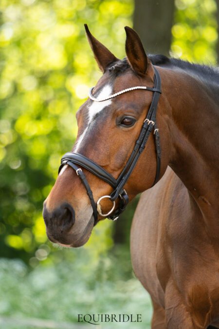 Equibridle anatomisch hoofdstel Zonik Smal - zwart soft