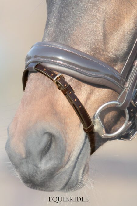 Losse platte sperriem - bruin goud